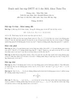 Đại số tuyến tính - Trần Đức Anh danhsach05 bt dstt