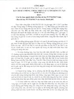 Công văn số 3854 UBND-KT Về việc công bố danh sách thương nhân thực hiện hoạt động thương mại biên giới trên địa bàn tỉnh Sơn la quý IV năm 2017 08 CD BCH PCTTTKCN