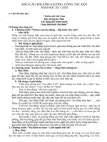 BÁO cáo PHƯƠNG HƯỚNG CÔNG tác đội