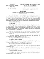 Kế hoạch công khai tài sản thu nhập năm 2016