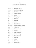 Quyết định giao Đề án tốt nghiệp lớp CCLLCT - Lớp Cao cấp Lý luận chính trị A38 Cà Mau - hệ tập trung BANG VIET TAT