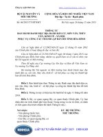 Thông tư 46 2013 TT-BTNMT ban hành danh mục địa danh dân cư, sơn văn, thủy văn, kinh tế - xã hội phục vụ công tác thành lập bản đồ tỉnh hòa bình