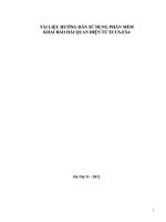 Tài liệu hướng dẫn khai Hải quan điện tử (phiên bản 4) miễn phí   VNACCS   VCIS HuongDanSuDung