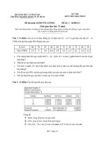 Tài liệu môn Kinh tế lượng - Làm nghề gì cũng đòi hỏi phải có tình yêu, lương tâm và đạo đức KTL_K38_CLC_De01