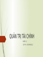 Giải bài tập thảo luận môm quản trị tài chính