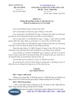 Thông tư số: 15 2013 TT-BTC hướng dẫn về Hệ thống chỉ tiêu và Mẫu biểu báo cáo thống kê sử dụng tại các Sở Tài chính năm 2013.