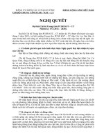 nghi quyet dai hoi chi bo 2015 den 2020 cua trung tam