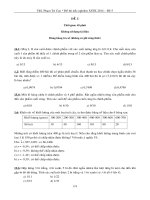 Câu hỏi trắc nghiệm môn XSTK 2015 - Làm nghề gì cũng đòi hỏi phải có tình yêu, lương tâm và đạo đức DE 5 mau 2014