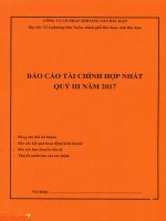 BKC BCTC hop nhat quy III nam 2017 va giai trinh HNX(2)