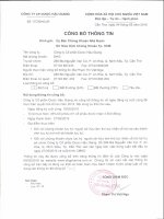 CBTT ve ngay dang ky cuoi cung de thuc hien quyen co tuc nam 2015