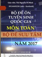 BỘ ĐỀ ÔN TUYỂN SINH QUỐC GIA MÔN TOÁN