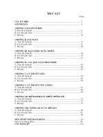 Hướng dẫn giải bài tập XSTK_ĐH Kỹ thuật công nghệ - Khoa hoc co ban MUCLUC