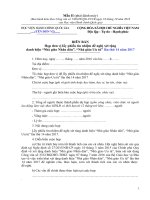 Công văn số 1306 HCQG-TCCB V v xét tặng danh hiệu “Nhà giáo Nhân dân”, “Nhà giáo Ưu tú ” lần thứ 14 năm 2017 | HỌC VIỆN HÀNH CHÍNH QUỐC GIA Mẫu II kèm CV 1306