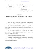 Thông tư 99 2012 TT-BTC hướng dẫn xây dựng dự toán ngân sách nhà nước năm 2013