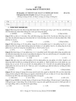 Tài liệu môn Xác suất thống kê 2015 - Làm nghề gì cũng đòi hỏi phải có tình yêu, lương tâm và đạo đức de 02 OTCH