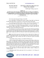 Thông tư 35 2011 TT-BCT Sửa đổi, bổ sung một số nội dung về thủ tục hành chính tại Thông tư số 19 2005 TT-BTM ngày 08 tháng 11 năm 2005