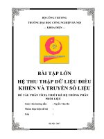 bài tập lớn hệ thu thập dữ liệu: hệ thống truyền liệu kết hợp với băng tải , wincc với PLC s7- 300