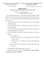 Thông báo về kế hoạch Đăng ký học phần học kỳ 2 năm học 2017-2018 | Cổng thông tin đào tạo thong bao dkhp hk2