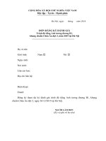 Thông báo số 1014 HCQG-BMNN V v tổ chức đánh giá trình độ tiếng anh tương đương B1, khung chuẩn Châu Âu đợt 2, năm 2016 tại Hà Nội | HỌC VIỆN HÀNH CHÍNH QUỐC GIA Mẫu đơn dự thi