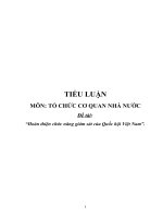 Hoàn thiện chức năng giám sát của Quốc hội Việt Nam