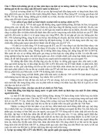 Môn CNXHKH - Lớp Cao cấp Lý luận chính trị A38 Cà Mau - hệ tập trung ď Cau 1 LSCT Viet Nam