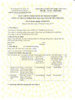 Giấy chứng nhận đăng ký doanh nghiệp Công ty TNHH Pan Hải An (PANHAIAN BRC PANHAIAN Vie