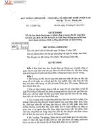 Quyết định phân công cơ quan chủ trì soạn thảo văn bản quy định , hướng dẫn các luật mới được thông qua