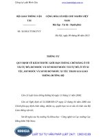 Thông tư 32 2012 TT-BGTVT quy định về kích thước giới hạn thùng chở hàng ô tô  tự đổ, rơ moóc và sơ mi rơ moóc  tự đổ, ô tô xi téc, rơ moóc