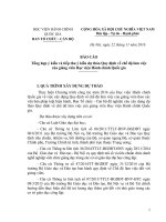 Báo cáo tổng hợp tiếp thu ý kiến