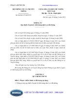 Thông tư 08 2013 TT-BTTTT Quy định về quản lý chất lượng dịch vụ viễn thông