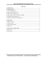 SKKN Một số biện pháp giáo dục ngoài giờ lên lớp.