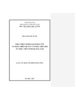 Thực hiện chính sách bảo tồn và phát triển DSVH thế giới từ thực tiễn tỉnh Quảng Nam (LV thạc sĩ)