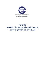 HOSE: Tài liệu hướng dẫn phát hành sản phẩm chứng quyền có đảm bảo