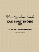 XSTK Ứng Dụng Trong Kinh Tế - TLU and maths ď BaitapXSTK-DuLieu