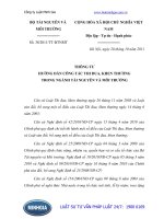 Thông tư 38 2011 TT-BTNMT hướng dẫn công tác thi đua, khen thưởng trong ngành tài nguyên và môi trường