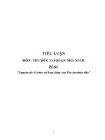 Nguyên tắc tổ chức và hoạt động của Tòa án nhân dân