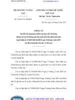 Thông tư 22 2012 TT-BGDĐT Sửa đổi, bổ sung một số điều của Quy chế văn bằng, chứng chỉ của hệ thống giáo dục quốc dân