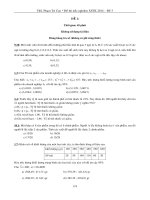 Câu hỏi trắc nghiệm môn XSTK 2015 - Làm nghề gì cũng đòi hỏi phải có tình yêu, lương tâm và đạo đức DE 3 mau 2014