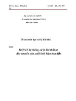 thiết kế hệ thống xử lý khí thải từ dây chuyền sản xuất linh kiện bán dẫn 