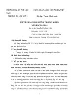 bài thu hoạch bồi dưỡng thường xuyên tiểu học module 25 