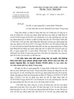 Công văn đề nghị các Bộ, ngành, địa phương báo cáo kết quả công tác rà soát, hệ thống hóa, hợp nhất văn bản quy phạm pháp luật năm 2014 Cong van so 5009