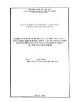 NGHIÊN cứu xử lý KHÍ THẢI từ các lò NUNG gốm sứ DÙNG NHIÊN LIỆU KHÍ hóa LỎNG ở xã bát TRÀNG BẰNG PHƯƠNG PHÁP xúc tác NHẰM hạn CHẾ ô NHIỄM môi TRƯỜNG KHÔNG KHÍ 