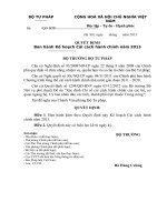 Góp ý Dự thảo Kế hoạch cải cách hành chính của Bộ Tư pháp năm 2013