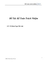 Đề tài kế toán trách nhiệm 