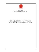 Tai lieu Huong dan su dung Phan mem QLLLTP
