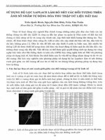 DSpace at VNU: Sử dụng bộ lọc Laplace làm rõ nét các đối tượng trên ảnh số nhằm tự động hóa thu thập dữ liệu đất đai