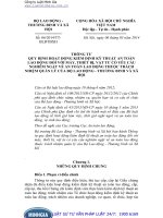 Thông tư 06 2014 TT-BLĐTBXH quy định hoạt động kiểm định kỹ thuật an toàn lao động đối với thiết bị có yêu cầu về an toàn lao động