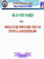 khảo sát hệ thống điện thân xe toyota landcruiser 2009 