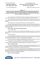 Thông tư số: 15 2014 TT-BNNPTNT hướng dẫn thực hiện một số điều tại Quyết định số 62 2013 QĐ-TTg năm 2014.