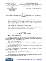 Thông tư 04 2014 TT-BLĐTBXH hướng dẫn thực hiện chế độ trang bị phương tiện bảo vệ cá nhân